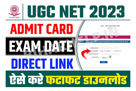 UGC NET Phase-3 Admit Card 2023
